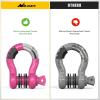 imageNilight 34quot D Ring Shackle with Towing Pulley 2 Pack 475 Ton 9500 Lbs 78quot Pin Heavy Duty Off Road Recovery Shackle with Isolators Washer Kit for Jeep Truck Tractor Vehicle ATV UTV GreenMagenta