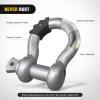 imageNilight 34quot D Ring Shackle with Towing Pulley 2 Pack 475 Ton 9500 Lbs 78quot Pin Heavy Duty Off Road Recovery Shackle with Isolators Washer Kit for Jeep Truck Tractor Vehicle ATV UTV GreenGray