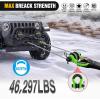 imageNilight 34quot D Ring Shackle with Towing Pulley 2 Pack 475 Ton 9500 Lbs 78quot Pin Heavy Duty Off Road Recovery Shackle with Isolators Washer Kit for Jeep Truck Tractor Vehicle ATV UTV GreenGreen wTowing Pulley