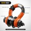 imageNilight 34quot D Ring Shackle with Towing Pulley 2 Pack 475 Ton 9500 Lbs 78quot Pin Heavy Duty Off Road Recovery Shackle with Isolators Washer Kit for Jeep Truck Tractor Vehicle ATV UTV GreenOrange wTowing Pulley