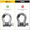 imageNilight 34quot D Ring Shackle with Towing Pulley 2 Pack 475 Ton 9500 Lbs 78quot Pin Heavy Duty Off Road Recovery Shackle with Isolators Washer Kit for Jeep Truck Tractor Vehicle ATV UTV GreenGray