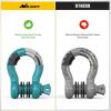 imageNilight 34quot D Ring Shackle with Towing Pulley 2 Pack 475 Ton 9500 Lbs 78quot Pin Heavy Duty Off Road Recovery Shackle with Isolators Washer Kit for Jeep Truck Tractor Vehicle ATV UTV GreenTeal