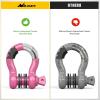 imageNilight 34quot D Ring Shackle with Towing Pulley 2 Pack 475 Ton 9500 Lbs 78quot Pin Heavy Duty Off Road Recovery Shackle with Isolators Washer Kit for Jeep Truck Tractor Vehicle ATV UTV GreenPink
