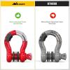 imageNilight 34quot D Ring Shackle with Towing Pulley 2 Pack 475 Ton 9500 Lbs 78quot Pin Heavy Duty Off Road Recovery Shackle with Isolators Washer Kit for Jeep Truck Tractor Vehicle ATV UTV GreenRed