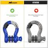 imageNilight 34quot D Ring Shackle with Towing Pulley 2 Pack 475 Ton 9500 Lbs 78quot Pin Heavy Duty Off Road Recovery Shackle with Isolators Washer Kit for Jeep Truck Tractor Vehicle ATV UTV GreenBlue