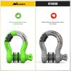imageNilight 34quot D Ring Shackle with Towing Pulley 2 Pack 475 Ton 9500 Lbs 78quot Pin Heavy Duty Off Road Recovery Shackle with Isolators Washer Kit for Jeep Truck Tractor Vehicle ATV UTV GreenGreen