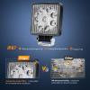 imageNilight 43 Inch Square Utility LED Work Light WIntegrated Toggle Switch 2PCS 60W 150 Flood Lamp for Offroad Heavy Equipment Vehicles Truck Tractor Golf Cart Boat ATV UTV2Pcs 27W Spot Lights