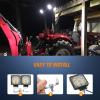 imageNilight 43 Inch Square Utility LED Work Light WIntegrated Toggle Switch 2PCS 60W 150 Flood Lamp for Offroad Heavy Equipment Vehicles Truck Tractor Golf Cart Boat ATV UTV2Pcs 27W Spot Lights