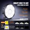 imageNilight 44Inch Led Pods 2PCS 48W 4780LM Work Lights Builtin EMC 90 Flood Beam Angle for Offroad Lights Side Light Rear BackUp Light for Tractor Truck Motorcycle Boat ATV UTV2Pcs 4Inch Led Pods Round