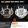 imageNilight Front Wheel Hub and Bearing Assembly for Chevy Impala 2000 2002 2003 2004 2005 2006 20072011 Buick Lacrosse Allure 20052009 Cadillac DTS Eldorado Buick Century 5 Lug wABS OEM 513121Silverado 1500 200720134WD