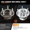 imageNilight Front Wheel Hub and Bearing Assembly for Chevy Impala 2000 2002 2003 2004 2005 2006 20072011 Buick Lacrosse Allure 20052009 Cadillac DTS Eldorado Buick Century 5 Lug wABS OEM 513121Chevrolet Malibu 20042012