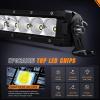 imageNilight LED Light Bar 20 Inch 75W Flood Spot Combo Beam 9000LM IP68 Offroad Single Row Slim LED Driving Lighting for Pickup Truck SUV ATV UTV Boat Jeep30Inch 120W Light Bar