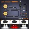 imageNilight LED Pod Lights with Amber DRL 4 Inch 30 W Hexagon Offroad Driving 2600 LM Super Spot Light 16 AWG Wiring Harness Kit for LED Auxiliary Work Lights for Truck UTV ATV SUV 4x44 Inch Pod Lights with White DRL