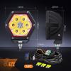 imageNilight LED Pod Lights with Amber DRL 4 Inch 30 W Hexagon Offroad Driving 2600 LM Super Spot Light 16 AWG Wiring Harness Kit for LED Auxiliary Work Lights for Truck UTV ATV SUV 4x44 Inch Pod Lights with Amber DRL