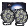 imageNilight 44Inch Led Pods 2PCS 48W 4780LM Work Lights Builtin EMC 90 Flood Beam Angle for Offroad Lights Side Light Rear BackUp Light for Tractor Truck Motorcycle Boat ATV UTV2Pcs 4Inch Led Pods Round