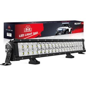 imageNilight 135 Inch LED Light Bar 120W Flood Spot Combo Beam 14400LM IP68 Offroad Lighting LED Driving Lamp for Pickup Truck SUV ATV UTV Boat 4x4 Jeep216Inch Light Bar