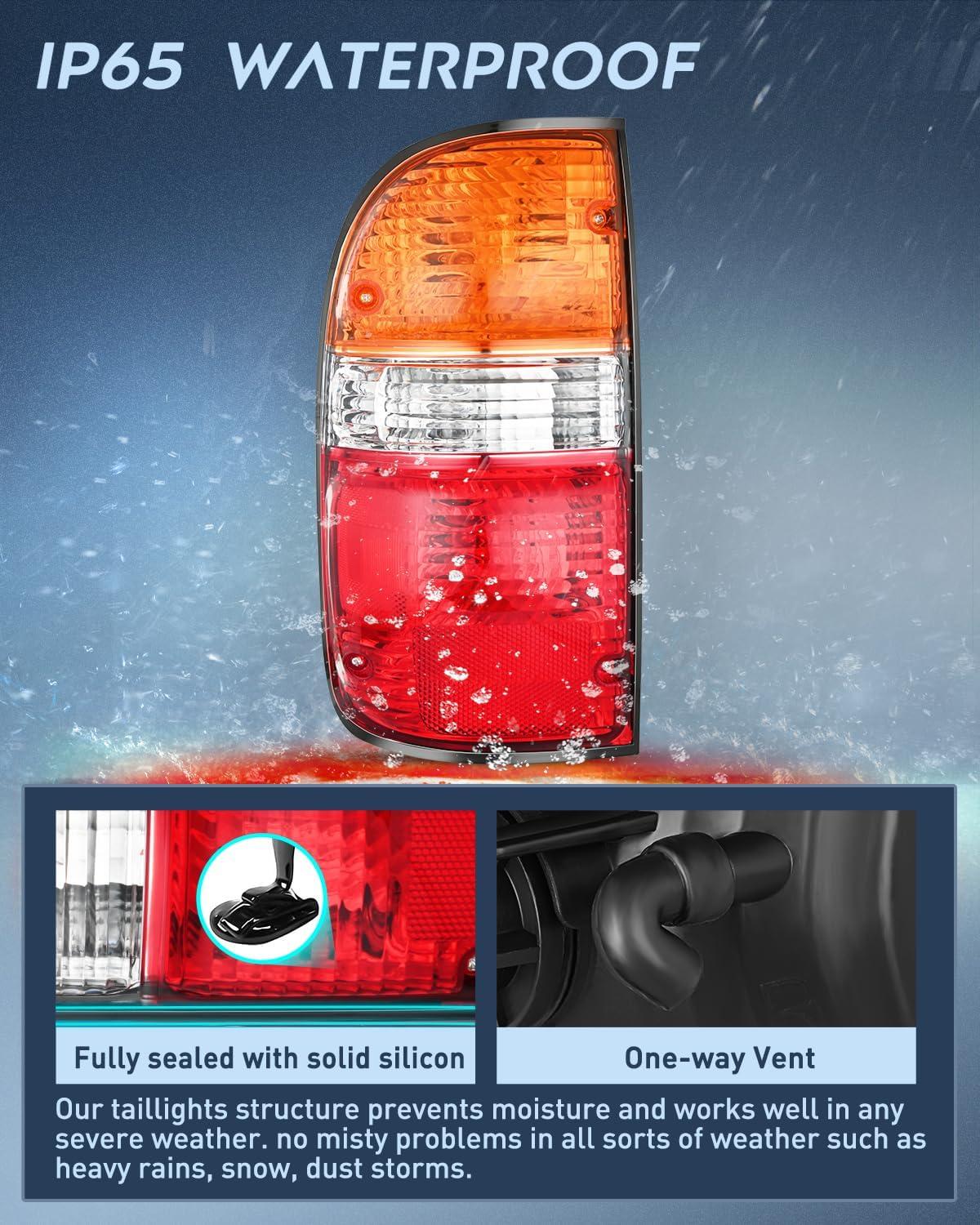 imageNilight Taillight Assembly Compatible with 2001 2002 2003 2004 Toyota Tacoma Rear Lamp Replacement OE Style Driver SideDriver Side