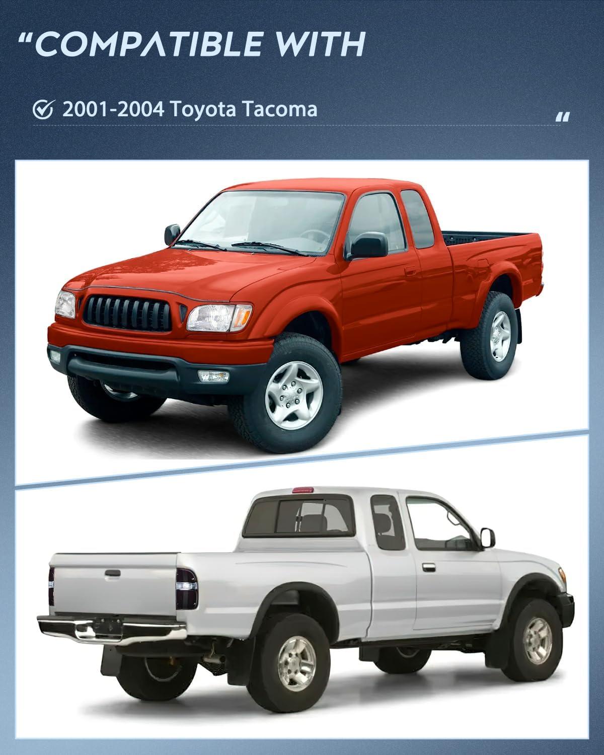 imageNilight Taillight Assembly Compatible with 2001 2002 2003 2004 Toyota Tacoma Rear Lamp Replacement OE Style Driver SideSmoke Lens Amber Reflector wTailight