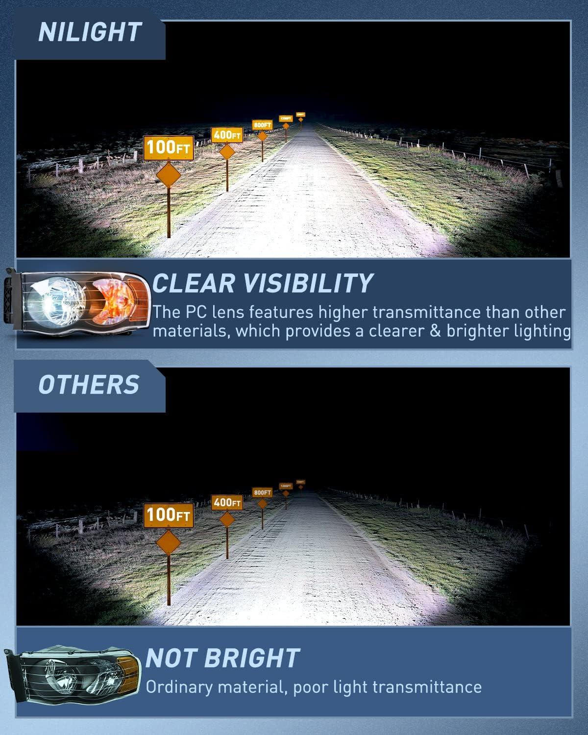 imageNilight Taillight Assembly Compatible with 2002 2003 2004 2005 2006 Dodge Ram 1500 2500 3500 Rear Lamp Replacement OE Style Driver SideBlack Housing  Amber Reflector