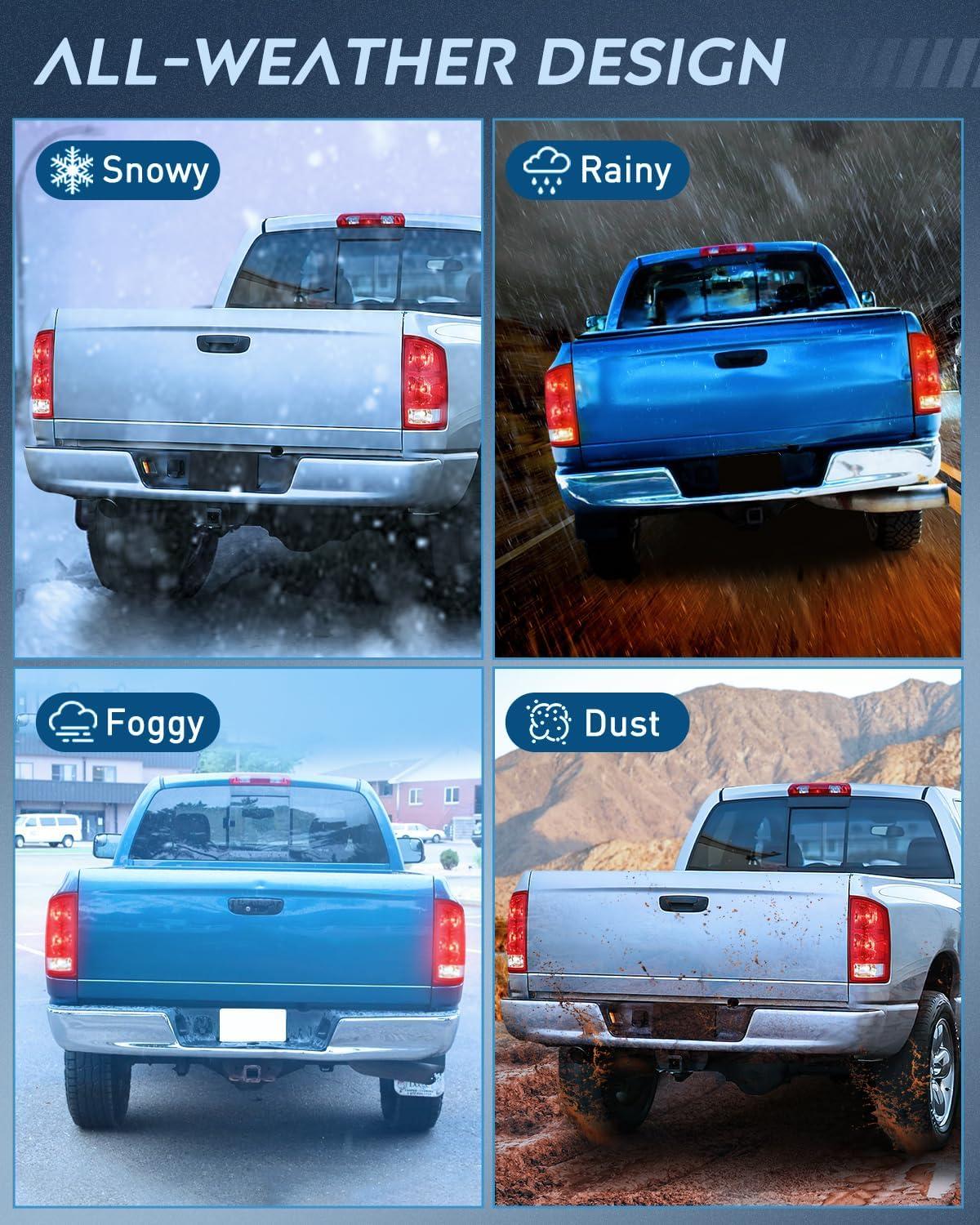 imageNilight Taillight Assembly Compatible with 2002 2003 2004 2005 2006 Dodge Ram 1500 2500 3500 Rear Lamp Replacement OE Style Driver SidePair of Driver and Passenger Side