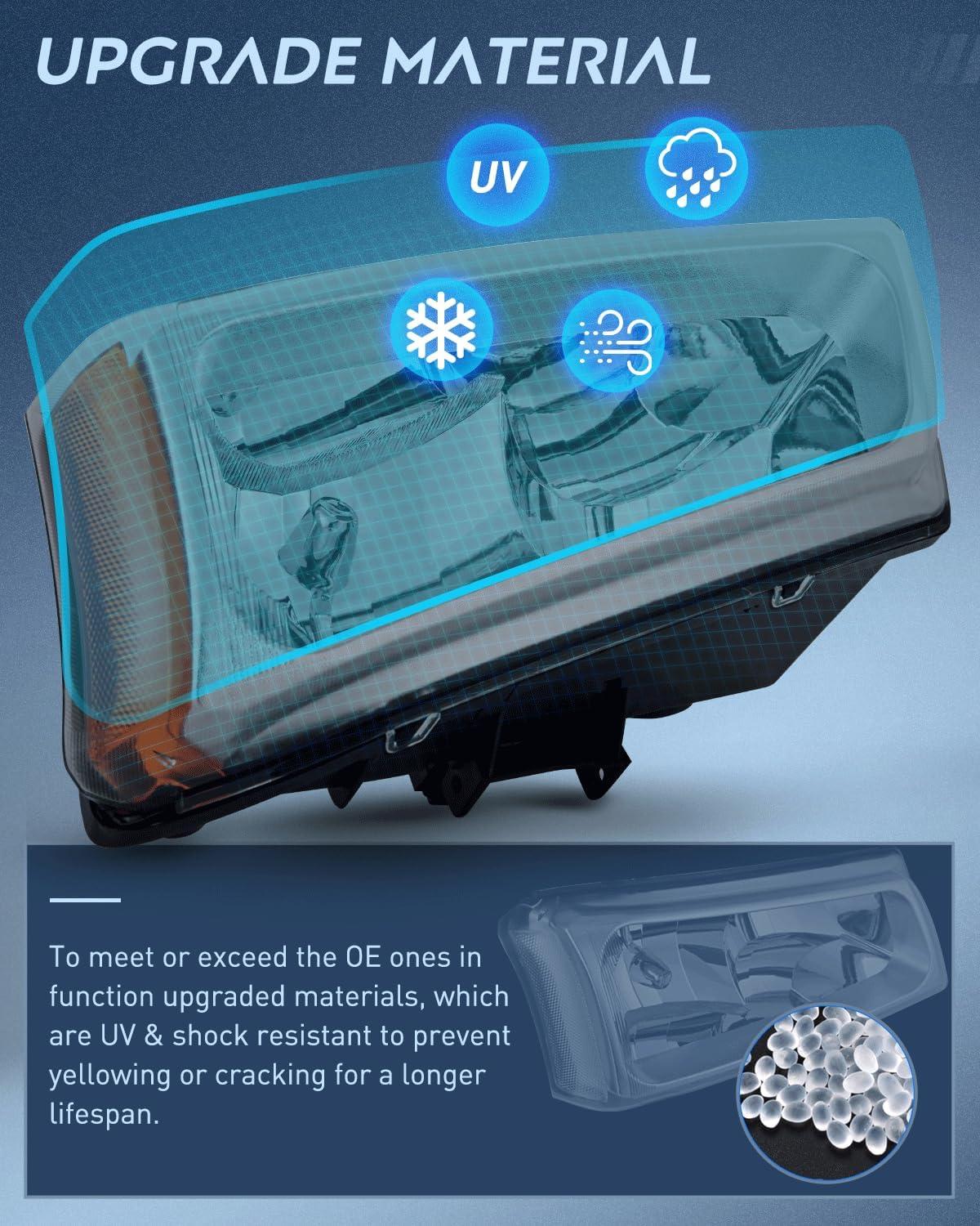 imageNilight Taillight Assembly Compatible with 2003 2004 2005 2006 Chevy Silverado 1500 1500HD 2500 2500HD 3500 2007 Chevrolet Classic OE Style Taillight Rear Lamp Driver and Passenger Side wBulbsSmoke Chrome Housing  Amber Reflector