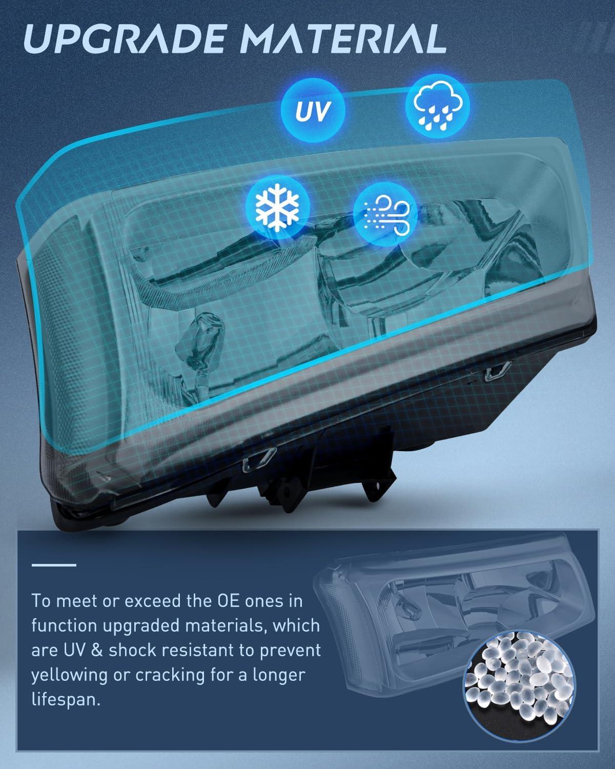 imageNilight Taillight Assembly Compatible with 2003 2004 2005 2006 Chevy Silverado 1500 1500HD 2500 2500HD 3500 2007 Chevrolet Classic OE Style Taillight Rear Lamp Driver and Passenger Side wBulbsSmoke Chrome Housing Clear Reflector