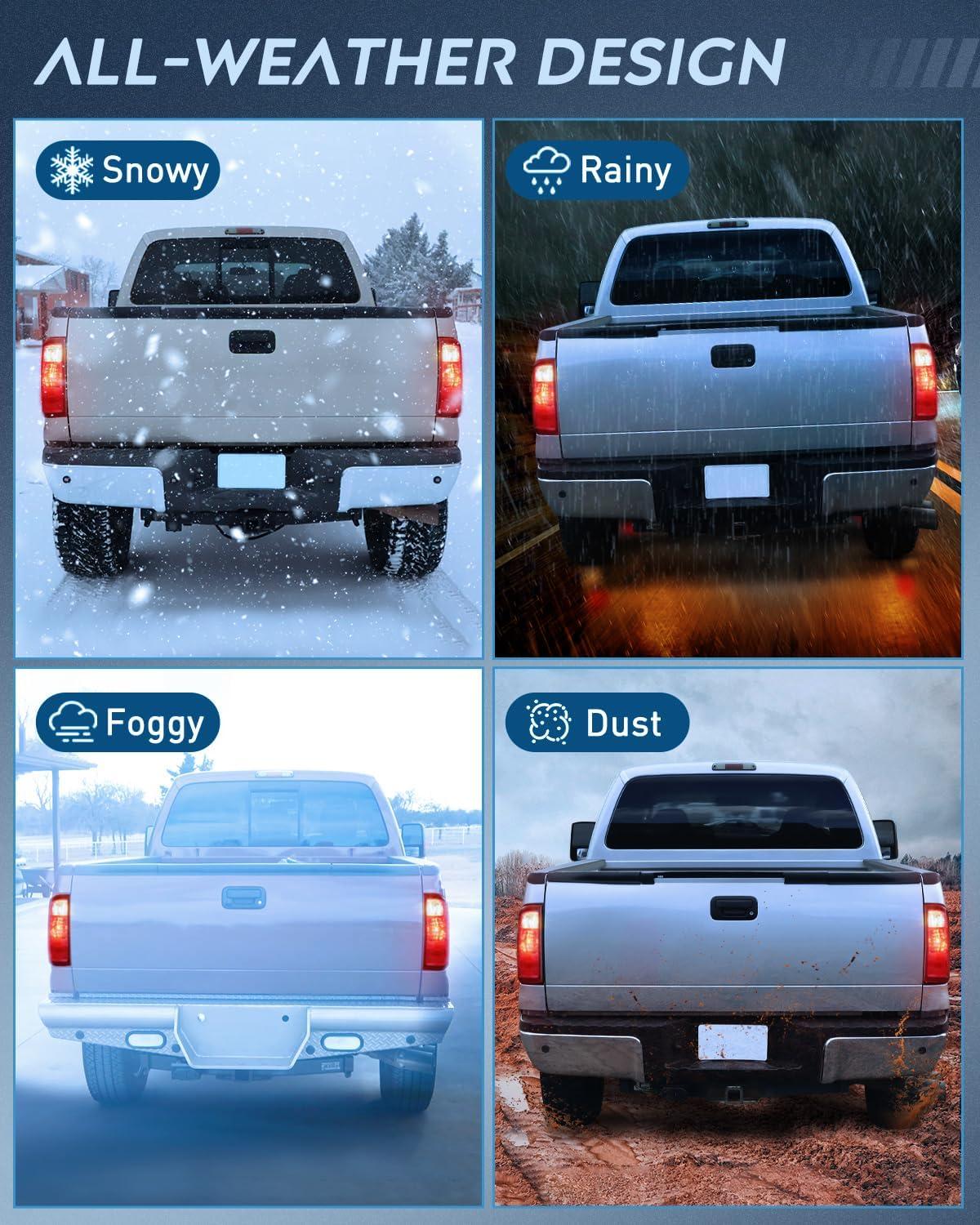 imageNilight Taillight Assembly Compatible with 2008 2009 2010 2011 2012 2013 2014 2015 2016 Ford F250 F350 F450 Super Duty Rear Lamp Replacement OE Style Passenger SideRed