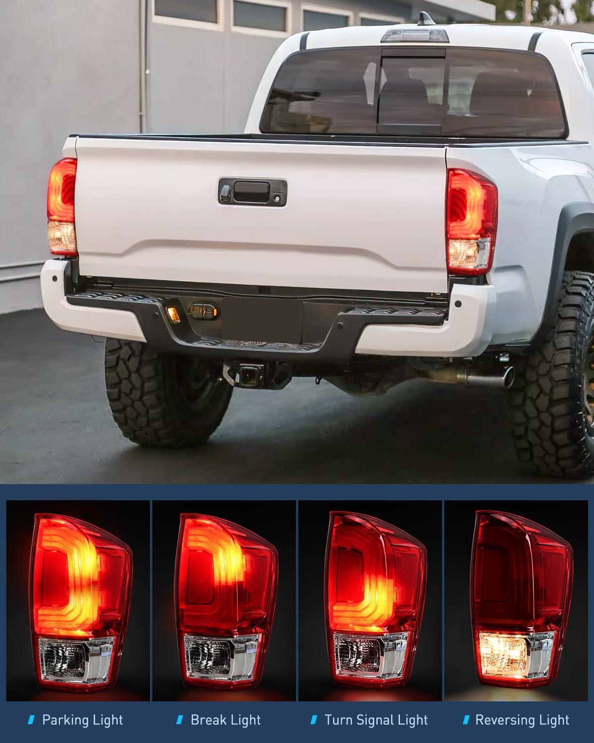 imageNilight Taillight Assembly Compatible with 2016 2017 2018 2019 2020 2021 2022 2023 Toyota Tacoma Rear Lamp Replacement OE Style Driver Side and Passenger SidePassenger Side