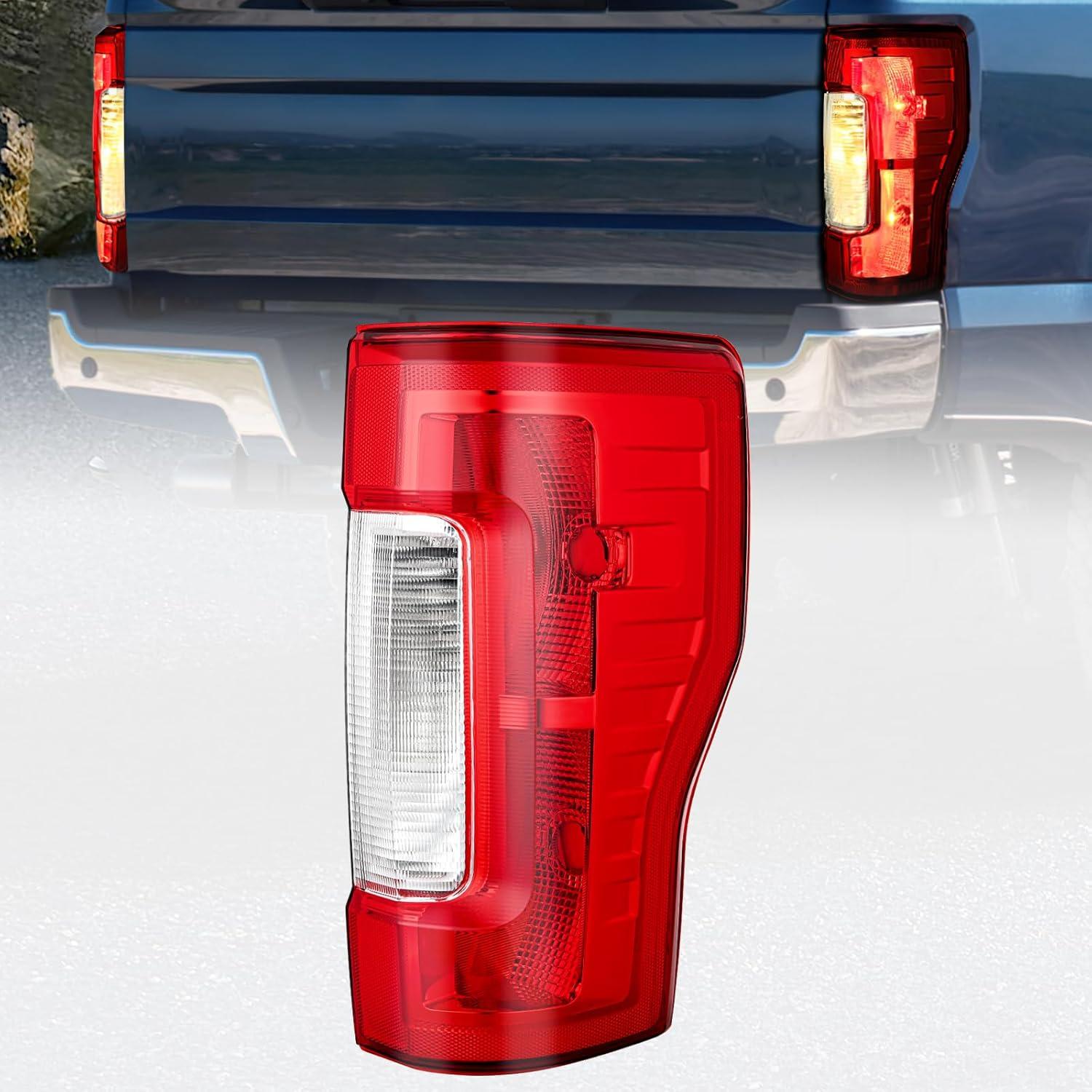 imageNilight Taillight Assembly Compatible with 2017 2018 2019 Ford F250 F350 Super Duty Rear Lamp Replacement OE Style Driver Side Red LensRed