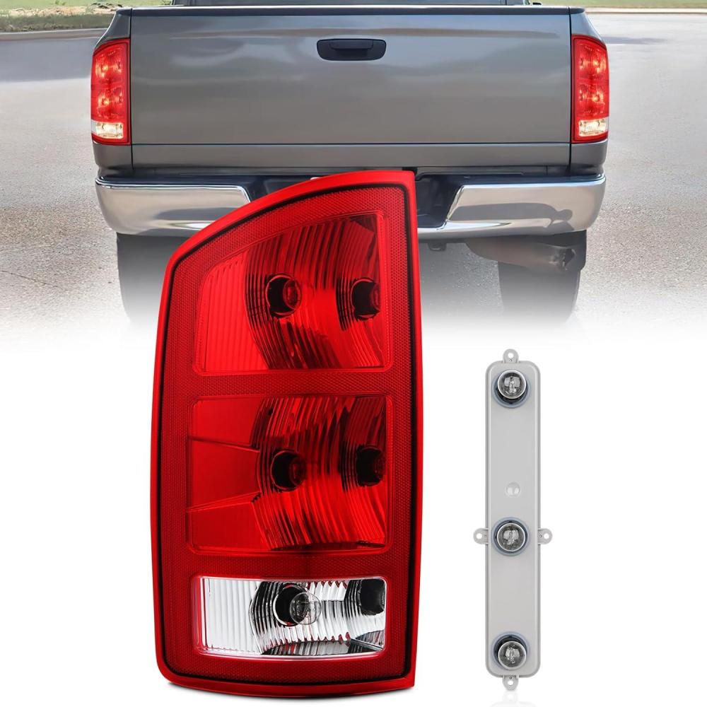 imageNilight Taillight Assembly Compatible with 2002 2003 2004 2005 2006 Dodge Ram 1500 2500 3500 Rear Lamp Replacement OE Style Driver SideDriver Side