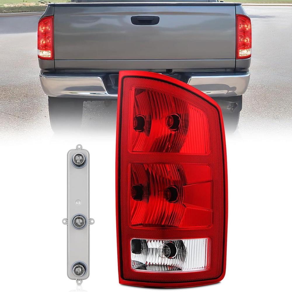 imageNilight Taillight Assembly Compatible with 2002 2003 2004 2005 2006 Dodge Ram 1500 2500 3500 Rear Lamp Replacement OE Style Driver SidePassenger Side