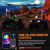 imageNilight RGB Whip Light 1PC 4FT Lighted Antenna Whips with Remote ampamp App Control DIY Chasing Patterns Brake Reverse Lights for ATV UTV Polaris RZR Canam Dune Buggy Pickup Trucks Jeep
