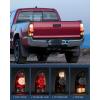 imageNilight Taillight Assembly Compatible with 2005 2006 2007 2008 2009 2010 2011 2012 2013 2014 2015 Toyota Tacoma Rear Tail Light Lamp Replacement LED Lens Passenger SideBlackDriver Side