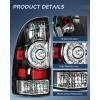 imageNilight Taillight Assembly Compatible with 2005 2006 2007 2008 2009 2010 2011 2012 2013 2014 2015 Toyota Tacoma Rear Tail Light Lamp Replacement LED Lens Passenger SideBlackDriver Side