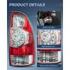 imageNilight Taillight Assembly Compatible with 2005 2006 2007 2008 2009 2010 2011 2012 2013 2014 2015 Toyota Tacoma Rear Tail Light Lamp Replacement LED Lens Passenger SideRedPassenger Side