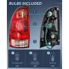 imageNilight Taillight Assembly Compatible with 2005 2006 2007 2008 2009 2010 2011 2012 2013 2014 2015 Toyota Tacoma Rear Tail Light Lamp Replacement OE Style Driver Side and Passenger SideRed HousingDriver Side