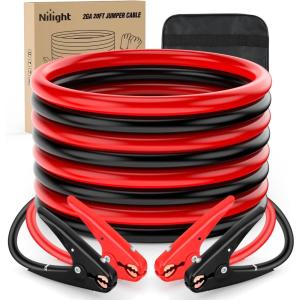 imageNilight Jumper Cables for Car Battery 0 Gauge 20 FT Booster Cable Heavy Duty 1000 A CCA with Carrying Bag Jump Start Emergency Kit Pickup Truck RV Vans SUV2 Guage 20 FT