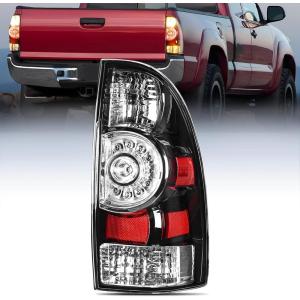 imageNilight Taillight Assembly Compatible with 2005 2006 2007 2008 2009 2010 2011 2012 2013 2014 2015 Toyota Tacoma Rear Tail Light Lamp Replacement LED Lens Passenger SideBlackPassenger Side
