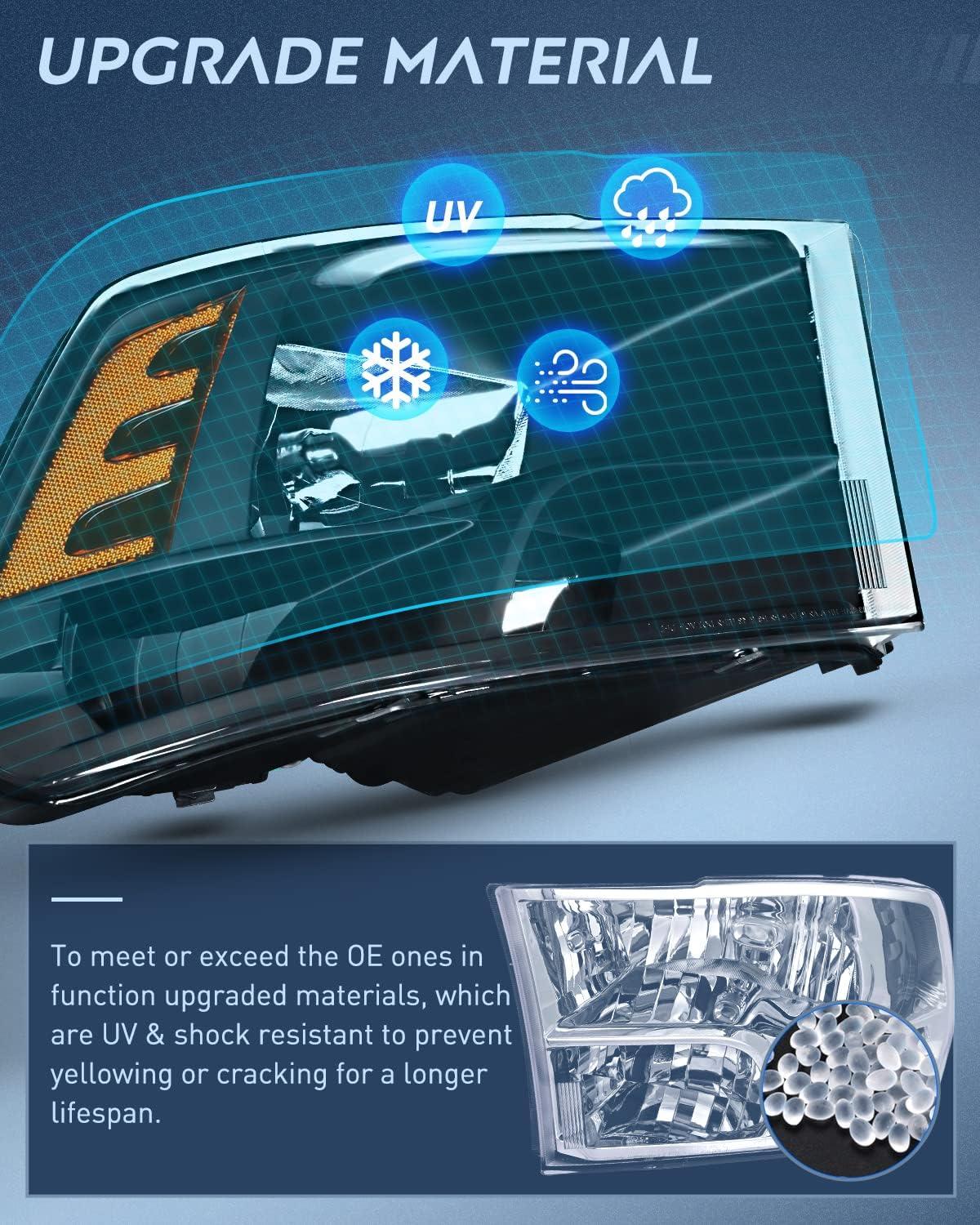 imageNilight Passenger Side Taillight Assembly for 2009 2010 2011 2012 2013 2014 2015 2016 2017 2018 Dodge Ram 1500 2500 3500 Rear Lamp Replacement OE Style wBulbs and Harness RightBlack Housing  Amber Reflector