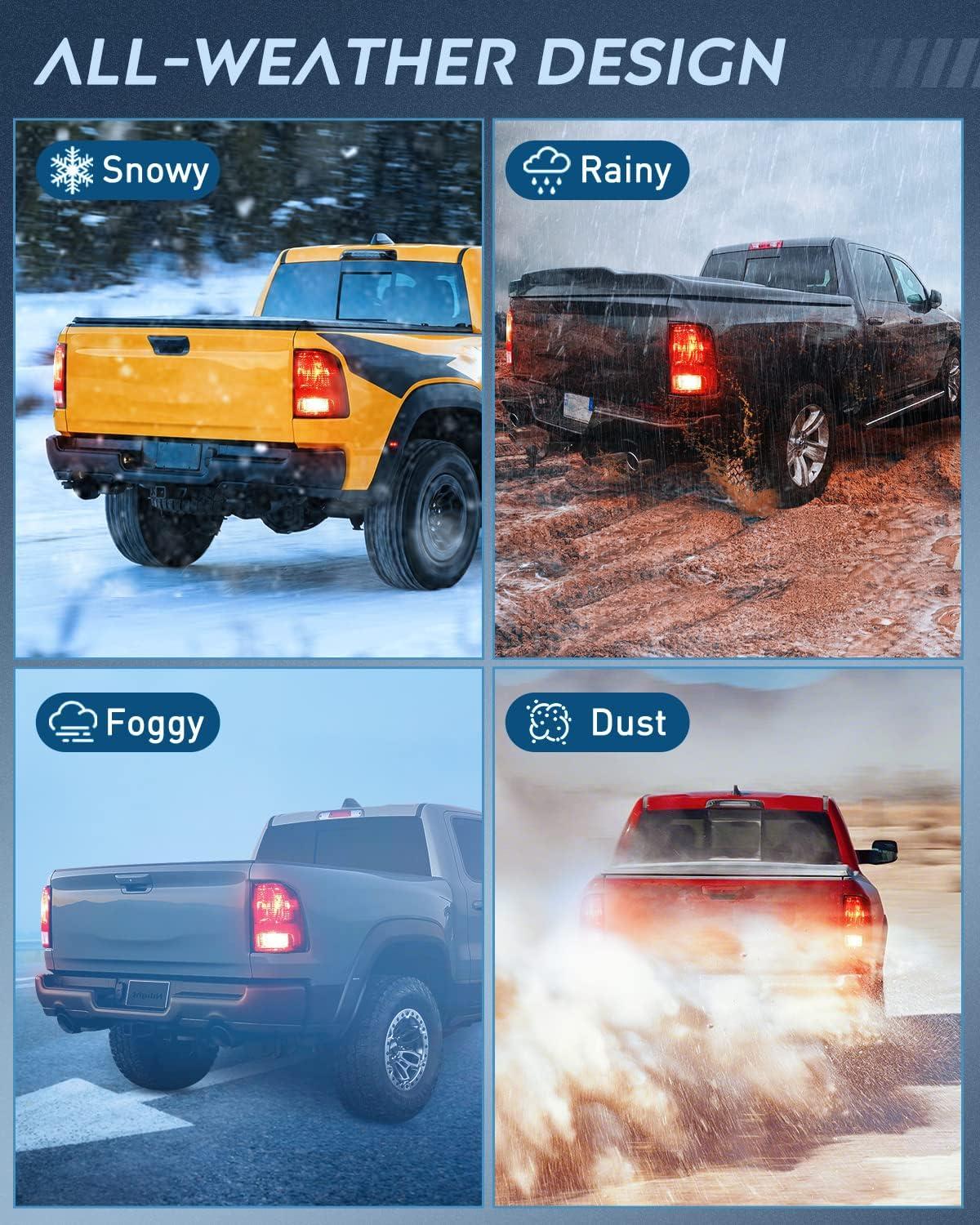 imageNilight Passenger Side Taillight Assembly for 2009 2010 2011 2012 2013 2014 2015 2016 2017 2018 Dodge Ram 1500 2500 3500 Rear Lamp Replacement OE Style wBulbs and Harness RightRedPassenger Side