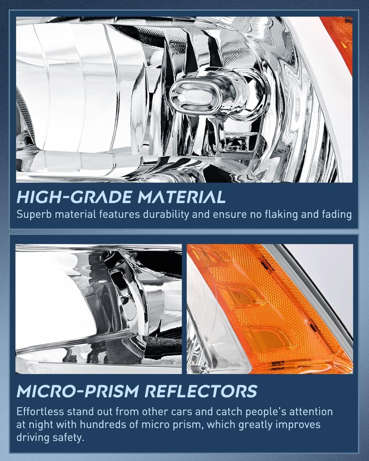 imageNilight Passenger Side Taillight Assembly for 2009 2010 2011 2012 2013 2014 2015 2016 2017 2018 Dodge Ram 1500 2500 3500 Rear Lamp Replacement OE Style wBulbs and Harness RightChrome Housing  Amber Reflector