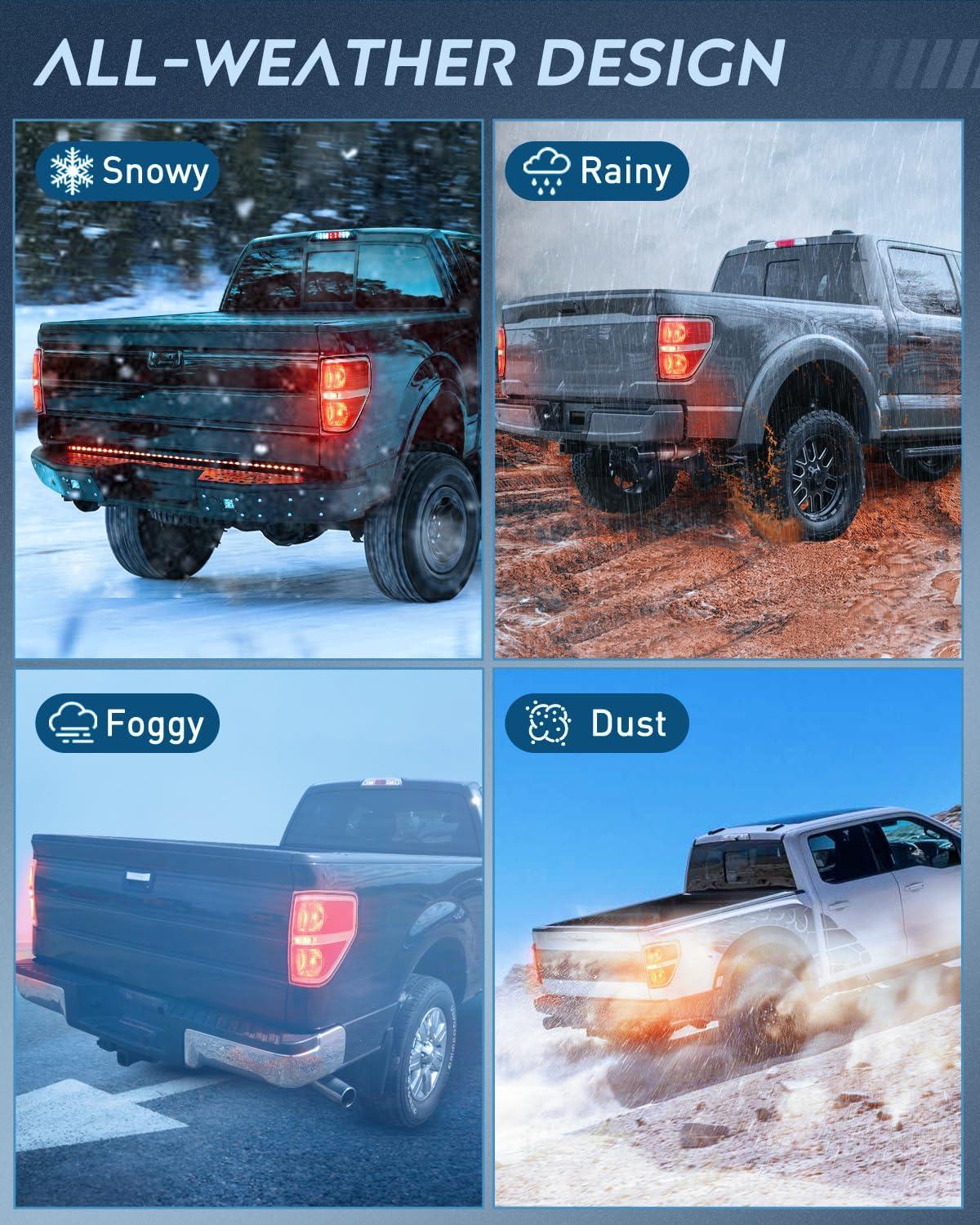 imageNilight Passenger Side Taillight Assembly for 2009 2010 2011 2012 2013 2014 Ford FF150 F150 Pickup Truck Right Rear Lamp Replacement OE Style Red Housing Tail lampChromePassenger Side