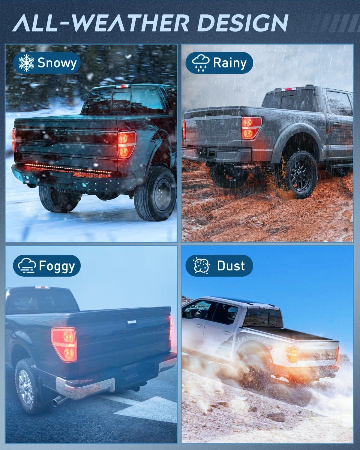 imageNilight Passenger Side Taillight Assembly for 2009 2010 2011 2012 2013 2014 Ford FF150 F150 Pickup Truck Right Rear Lamp Replacement OE Style Red Housing Tail lampChromePair of Driver and Passenger Side