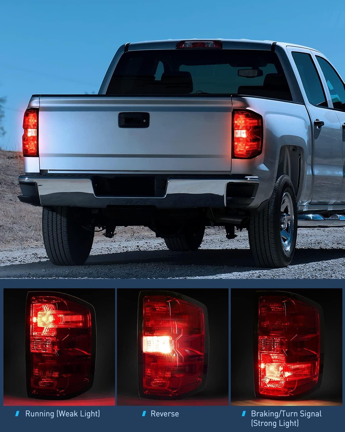 imageNilight Taillight Assembly Compatible with 2014 2015 2016 2017 2018 2019 Chevy Silverado 1500 2500 HD 3500 HD 20152019 GMC Sierra 3500HD 2019 Silverado 1500LD OE Style Rear Lamp ReplacementPassenger Side