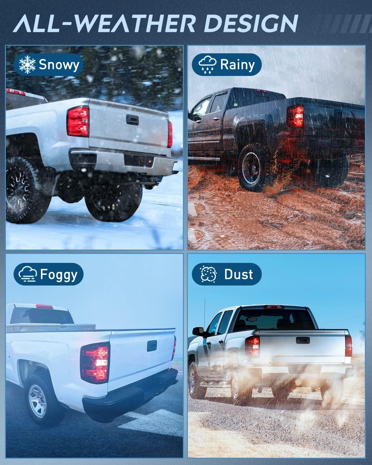 imageNilight Taillight Assembly Compatible with 2014 2015 2016 2017 2018 2019 Chevy Silverado 1500 2500 HD 3500 HD 20152019 GMC Sierra 3500HD 2019 Silverado 1500LD OE Style Rear Lamp ReplacementDriver Side