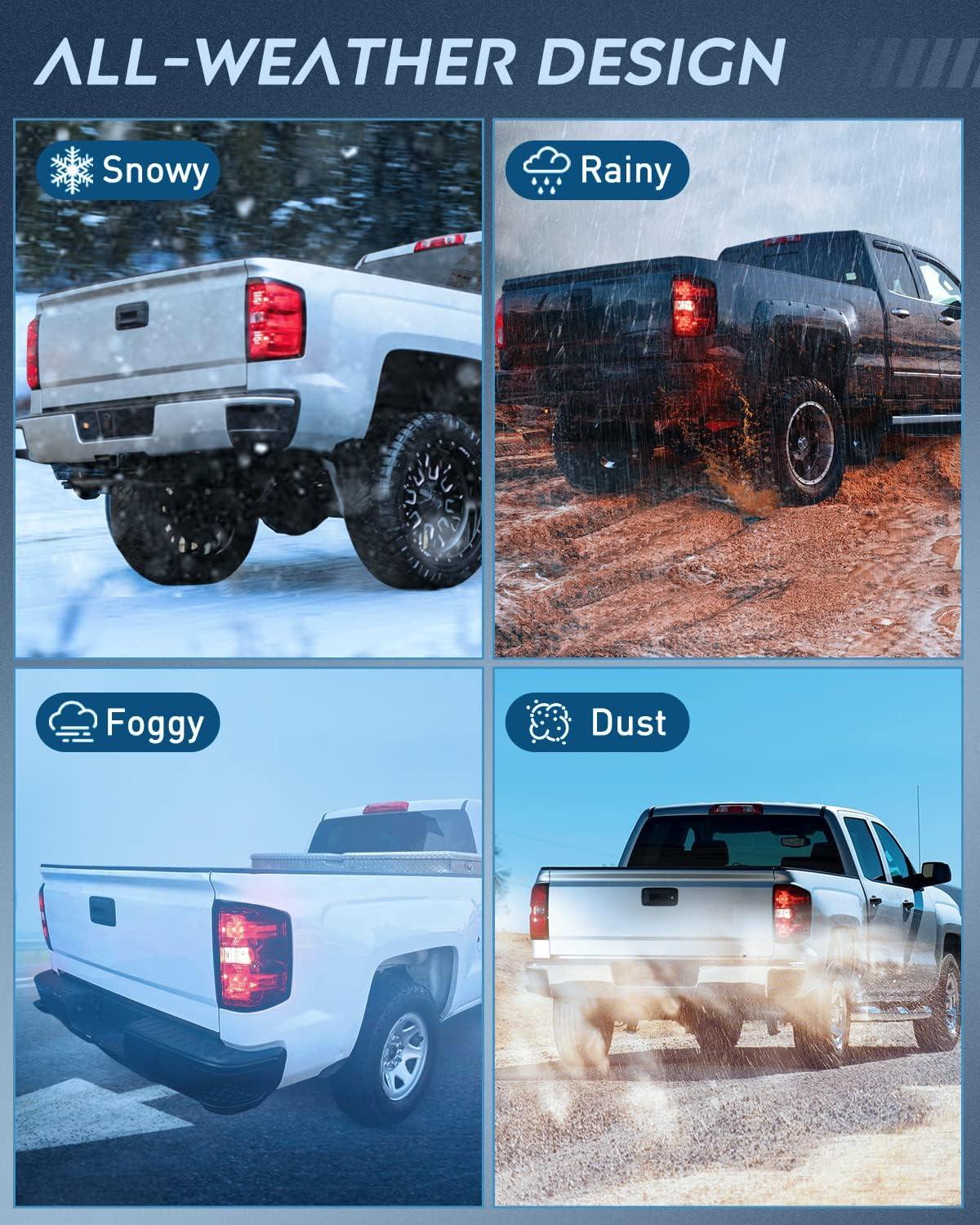 imageNilight Taillight Assembly Compatible with 2014 2015 2016 2017 2018 2019 Chevy Silverado 1500 2500 HD 3500 HD 20152019 GMC Sierra 3500HD 2019 Silverado 1500LD OE Style Rear Lamp ReplacementPassenger Side