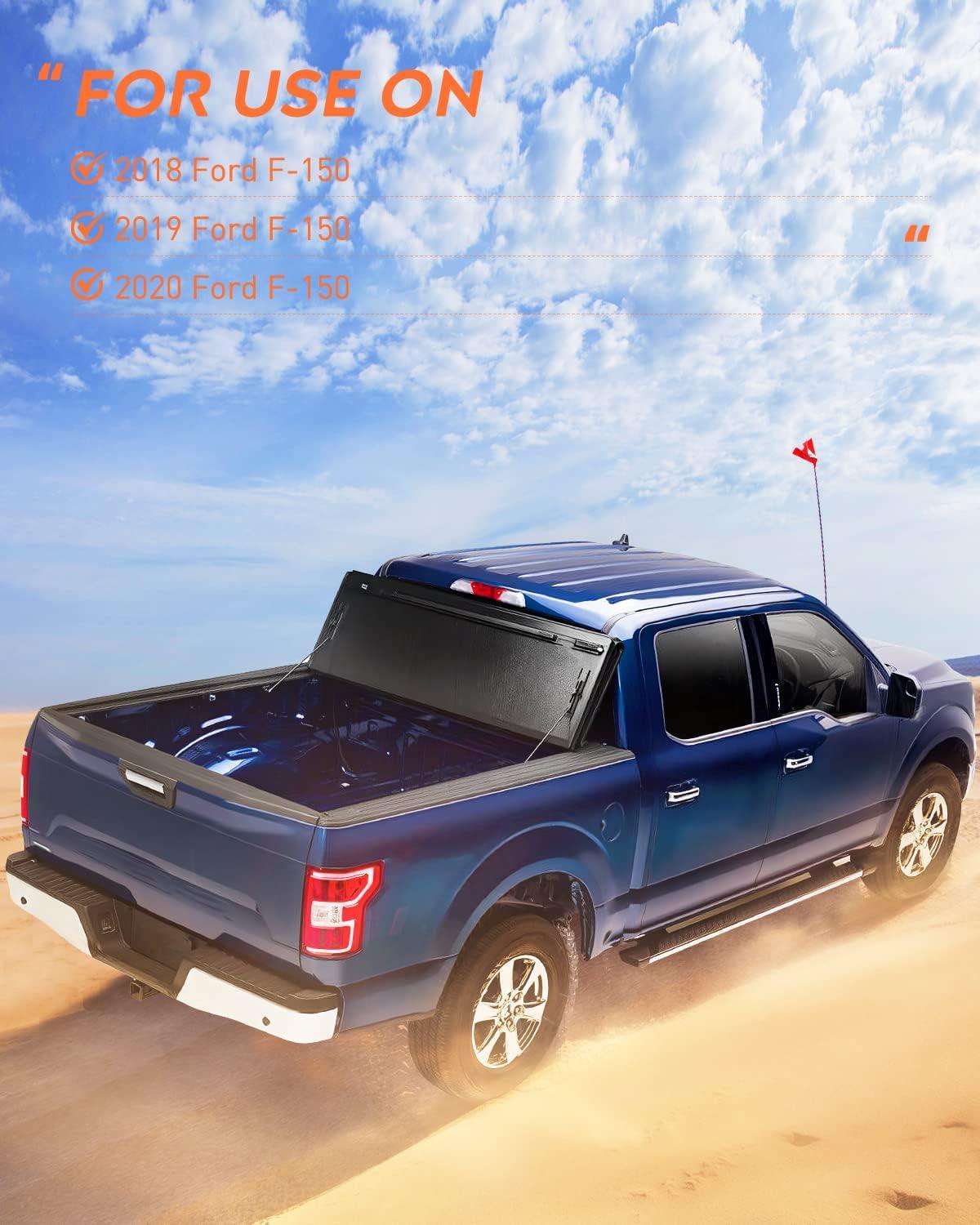 imageNilight Taillight Assembly Compatible with 2018 2019 2020 Ford F150 F150 Pickup Truck Rear Lamp Replacement OE Style Red Housing with Bulbs and Harness Driver and Passenger sidePassenger Side