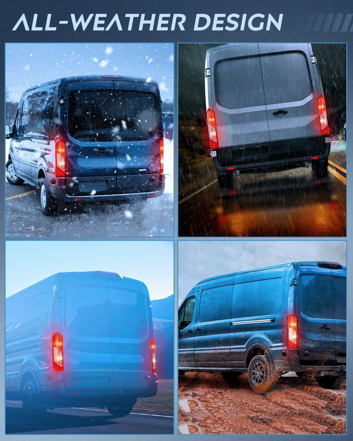 imageNilight Taillight Assembly Compatible with Ford Transit 150 250 350 350HD 2015 2016 2017 2018 2019 2020 2021 2022 2023 Rear Lamp Replacement OE Style Driver SideDriver Side