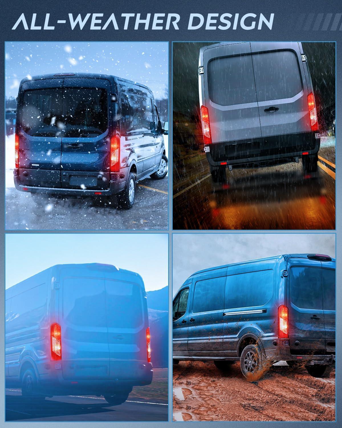 imageNilight Taillight Assembly Compatible with Ford Transit 150 250 350 350HD 2015 2016 2017 2018 2019 2020 2021 2022 2023 Rear Lamp Replacement OE Style Driver SideDriver and Passenger Side