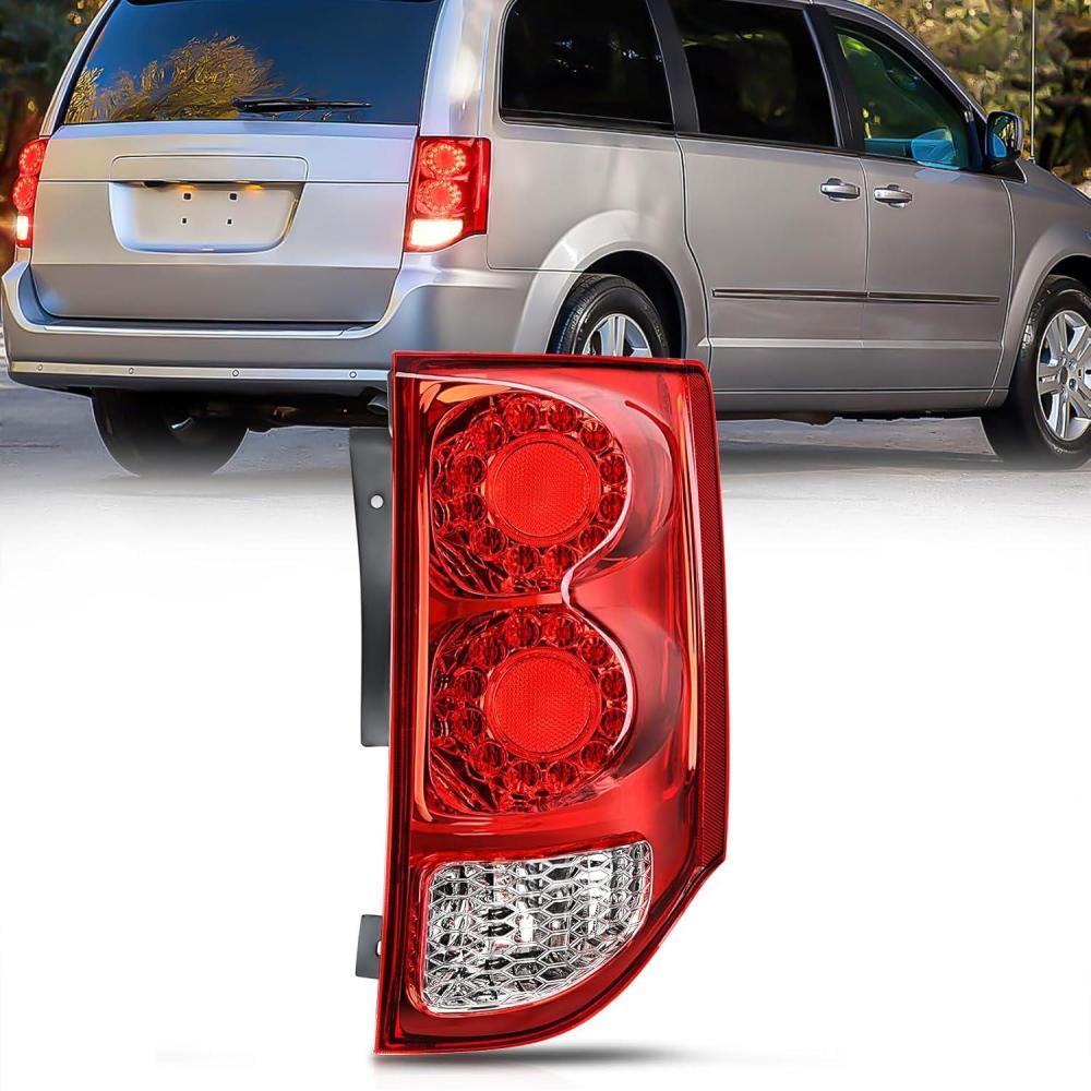 imageNilight Taillight Assembly Compatible with 2011 2012 2013 2014 2015 2016 2017 2018 2019 2020 Dodge Grand Caravan Rear Lamp Replacement OE Style Driver SidePassenger Side
